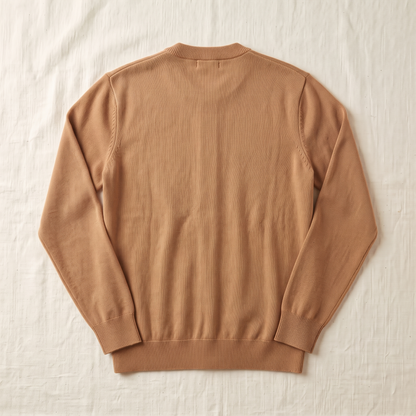 Ashford Button Knit Sweater - back view