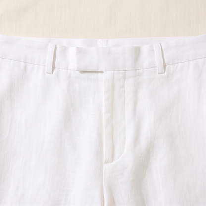 Capri Wide-Leg Trousers - fabric detail