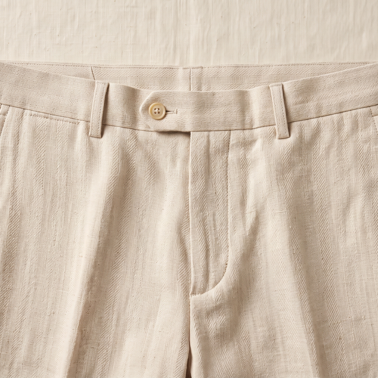 Corsica Linen Trousers - fabric detail