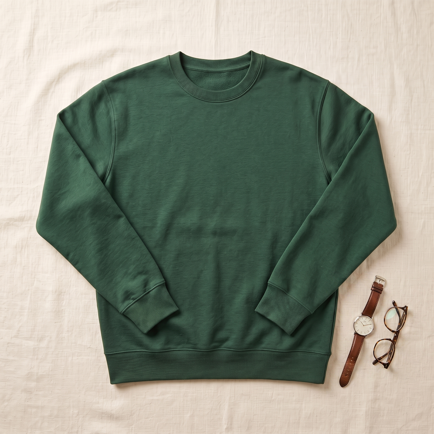 Theo Crewneck - styled flat lay