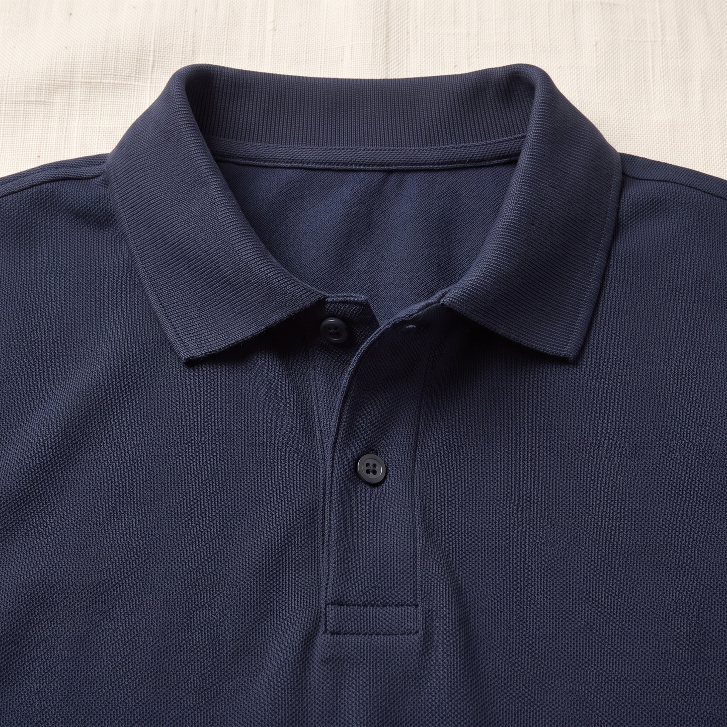 Alden Pique Polo Shirt - fabric detail