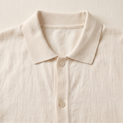 Luca Cardigan Polo - fabric detail