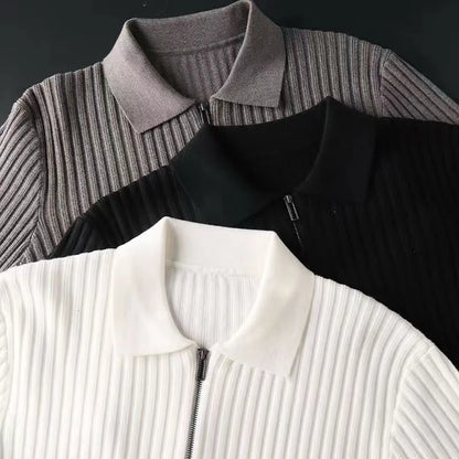 Portwell Rib Knit Zip